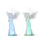 Glitzhome® 10.75" Christmas Lighted Acrylic Color Changing Tabletop Angel Figurine Set
